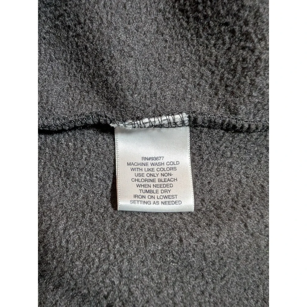 St. John's Bay Men's Black Quarter Zip Fleece Pullover‎ Size XXL